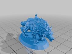 Wolf With Saddle 3D Printer Model