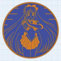 Translucent Sailor Venus Coaster (Sailor Moon) 3D Printer Model