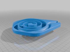 Squished Spiral For GraviTrax – So You Can Actually See The Marble 3D Printer Model