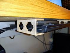 Under Desk Laptop Mount 3D Printer Model