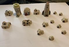 Miniature Tatooine Structures Set 1 3D Printer Model