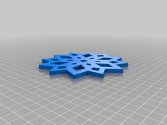 Snowflake Set Of 9 Different Type 3D Printer Model