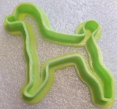 Poodle Cookie Cutter 3D Printer Model