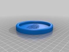 Detroit Redwings Wingwheel Drink Coaster 3D Printer Model