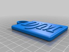 Djm Key Chain 3D Printer Model