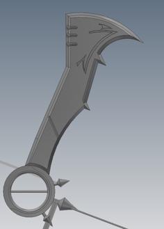 Draven’s Axe From League Of Legends 3D Printer Model