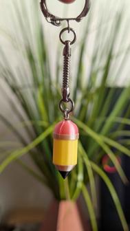 Pencil Keychain 3D Printer Model