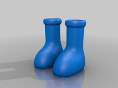 Big Red Boots (size Ten) 3D Printer Model