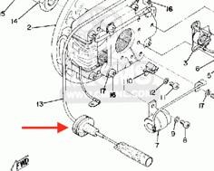 1972 Yamaha MX 250 Ignition Wire Grommet 3D Printer Model