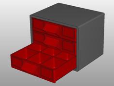 Small Part Drawer Box [Customizable] 3D Printer Model