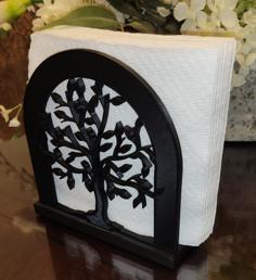 Tree Napkin Holder With Arch 3D Printer Model