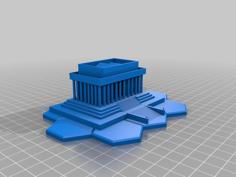 US Lincoln Memorial Open Hex 3D Printer Model