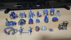 Warcraft Human Board Game Buildings 3D Printer Model