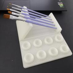 Paint Brush Holder 3D Printer Model