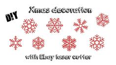 Laser Cut DIY Xmas Deco Snowflakes