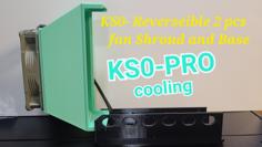 IceRiver KS0 Pro Interlocking 120mm Fan Shroud & Base 3D Printer Model