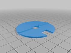 Snap-together Circular Base & Dial For Star Trek Alliance 3D Printer Model