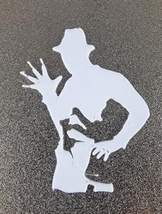 Freddy Kruger Cutout For Shadow Casting -gobo 3D Printer Model