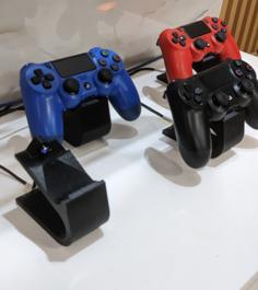 Dualshock4 Stand With Magnetic Cable 3D Printer Model