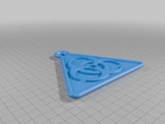 Biohazard Keychain 3D Printer Model