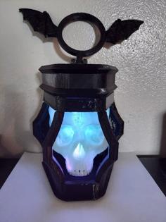 LED Glow Skull Lantern 3D Printer Model