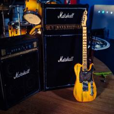 Fender Telecaster Miniature 3D Printer Model