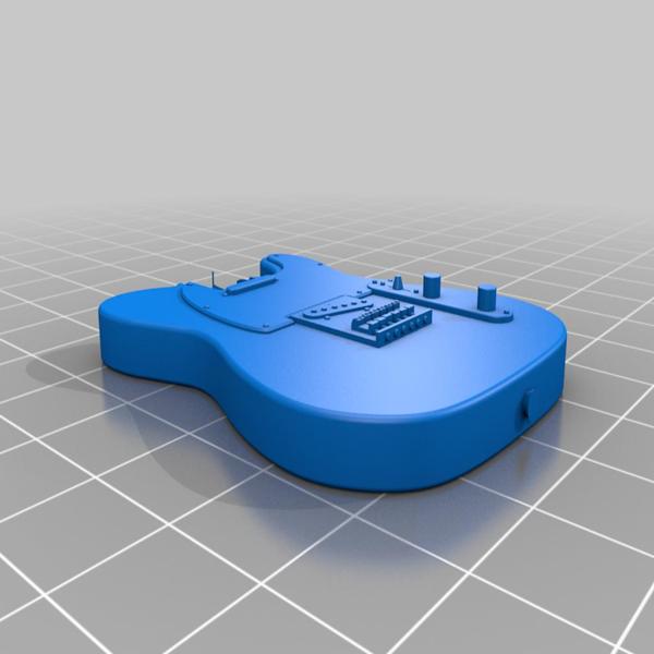 Fender Telecaster Miniature 3D Printer Model Free Download - 3axis.co