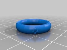 Lucky Clover Ring- One Clover 3D Printer Model