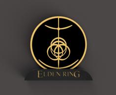 Elden Ring Medallion With Stand 3D Printer Model