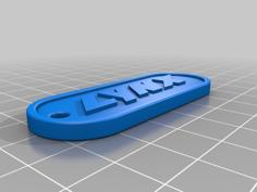 Lynx Keyring 3D Printer Model