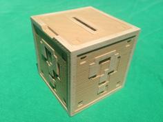 Mario Question Block Coin Bank 3D Printer Model