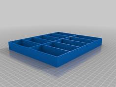 3.75 Inch 1:18 Scale Action Figure Storage Or Display Trays 3D Printer Model