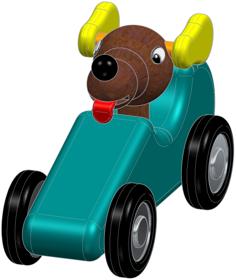 Juguete Clásico ‘Perro En Coche’ ⇌ Classic Toy ‘Dog In Car’ 3D Printer Model