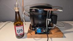 A Vacuum Pump With An Old Fridge Motor 3D Printer Model