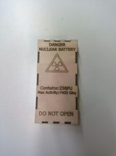 Radioactive Battery Box Laser Cut