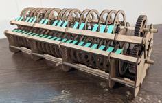 Laser Cut Click-Wheel Organ