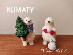 KUMATY : Cute Little Polar Bears (Winter 2) 3D Printer Model