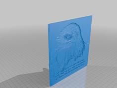 Vote Blue Litho With Stand 3D Printer Model