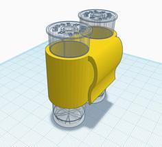 12 Gauge 2 Shell Holder (12/70) 3D Printer Model