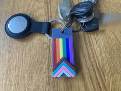 Pride Keychain 3D Printer Model