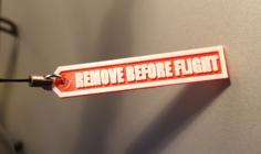 REMOVE BEFORE FLIGHT Tag (small) For Drone Gimbal 3D Printer Model