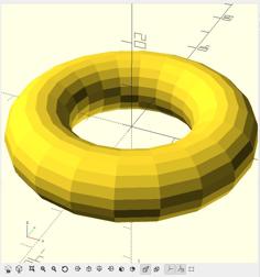 OpenSCAD Torus 3D Printer Model