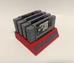 SNES Cartridge Holder 3D Printer Model