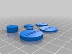 Various Button Cell Blanks 3D Printer Model