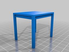 Miniature Table (Customizer) 3D Printer Model