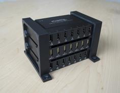 Bracket For Plugable 7 Port USB Hub 3D Printer Model