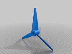 Propellers And Repellers – OpenSCAD Library Fully Parametrized Using Naca Four Digit Airfoil Data 3D Printer Model