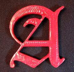 Scarlet Letter – Tactile Writing Prompt 3D Printer Model