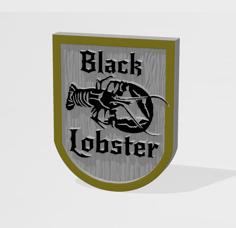 Black Lobster Pub /  Tavern / Inn Sign – Fighting Fantasy 3D Printer Model