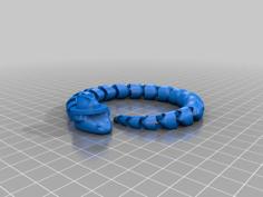 Snake Wearing Fedora Hat 3D Printer Model